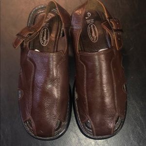 Brown leather sandals